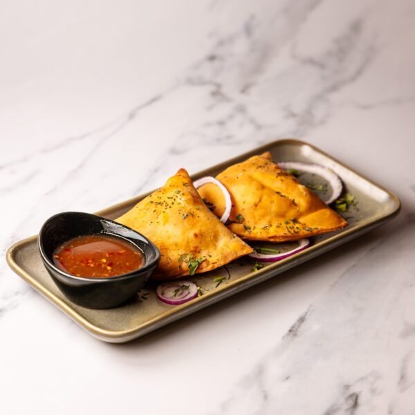 Cheese Stuffed Chicken Samosa