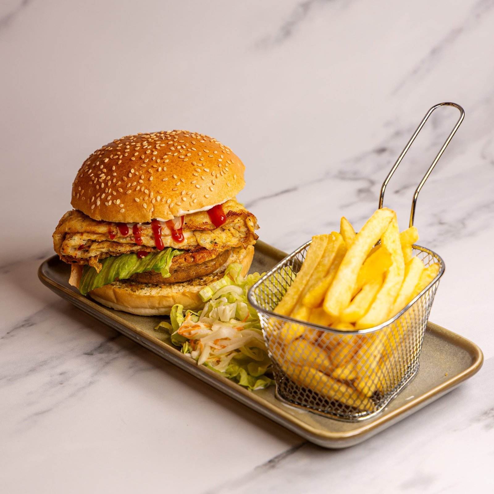 Chicken Bun Burger